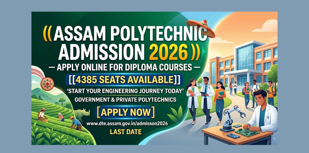 Assam Polytechnic Admission 2026 - Apply Online for Diploma Courses | 4385 Seats