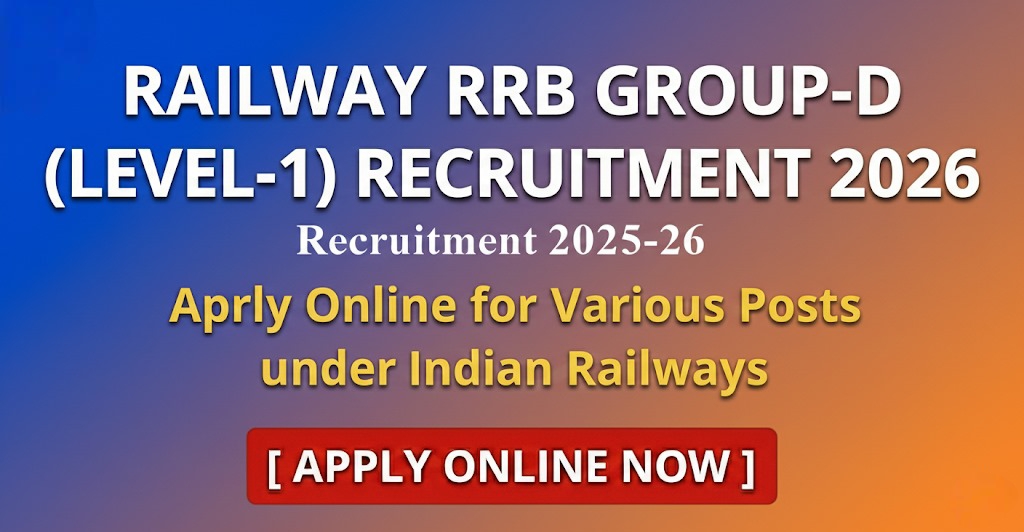 Railway RRB Group-D (Level-1) Recruitment 2026