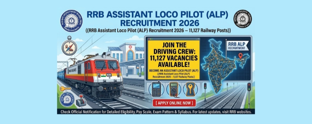RRB Assistant Loco Pilot (ALP) Recruitment 2026 - 11,127 Railway Posts